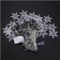 3.5m 96 LEDs Lighting Strings Snowflake Pendant Fairy Light Holiday party Christmas Lights White Blue Colorful