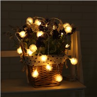 20 LED 2.2M  Led String Lights Puffer Ball Warm White Mini Round Ball String Light for Indoor Outdoor Holiday Decoration P0.2