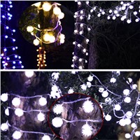 20 LED 2.2M  Led String Lights Puffer Ball Warm White Mini Round Ball String Light for Indoor Outdoor Holiday Decoration
