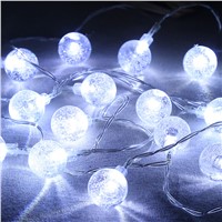 2.2M 20 LED Ball String Lights AA Powered Christmas Light Patio Lights Lighting for Home Garden Lawn Party Decorations