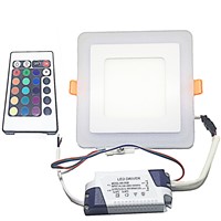 10pcs/pack 2.4G Wireless Led Ceiling Panel light  Input Voltage AC85-265V6W Can Dim And Change Color by 2.4G Controller