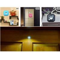 LED motion sensor night light Mini Wireless Infrared Motion Sensor Ceiling Night Light Battery Powered Porch Cabinet Lamp
