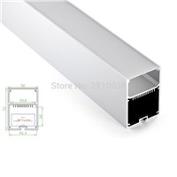 50 X 1 M Sets/Lot New arrival aluminium led profile and super big U profile light channel for suspension light