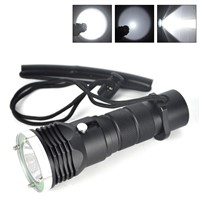 Underwater Diving Flashlight Torch XM-L2 LED Light Waterproof 18650 Rechargeable Battery White Light