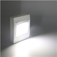 10Pcs/lot Ultra Bright Magnetic Mini COB LED Wall Light Night Lights Battery Operated with Switch Magic Tape for Garage Closet