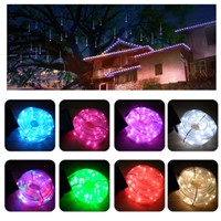 50 LED Waterproof Solar Rotatable soft color changeable light for holiday Outdoor Garden Camping LED Lamp Hose Lights