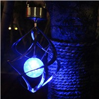 Garden Patio Deck Yard Fence Driveway Lawn 7 color changeable Solar Power LED Hang Light Outdoor Lantern Candle Night Light