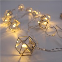 1.8M 3.3M LED String lights Polygon Battery Holiday LED Strip lighting For Fairy Christmas Tree Wedding Party Decoration lamp