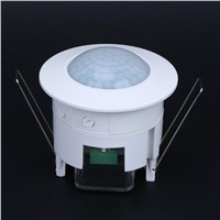 Home Ceiling Infrared Ray Sensor Lamp 360 Degree Lighting Garden Home Door Night Light Switch Intelligent White