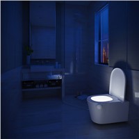 Motion Activated LED Toilet Light,8 Colors Changing Toilet Bowl Nightlight for Bathroom