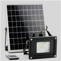 5W/10W solar light solar working lamp outdoors garden floodlight with lux sensor &amp; remoter runtime
