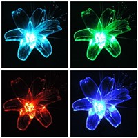 Solar Powered Garden Decor Stake Path Lawn Yard LED Outdoor Landscape Light Solar Lily
