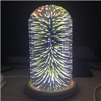 Tanbaby 3W Creative led nightlight Multicolor Fireworks DC5V USB powered 3D illusion lamp indoor decoration Romantic Kids&#39; Gifts