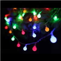AUCD Waterproof 10M 100 Leds Ball LED String Light for Holiday Christmas Festival Party WeddingTrees Home Decoration LED-SL01
