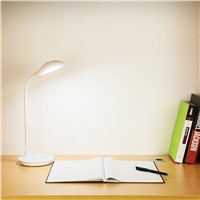 iTimo USB Power LED Desk Lamp Adjustable Flexible Book Reading Light Dimmable Table Lamp 3 Mode Modern Touch Light White