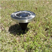1 PC 4Leds Waterproof Solar Garden Buried Light Landscape Lighting Underground Light Outdoor Solar Grounding Garden Lamp