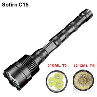 Sofirn C15 Powerful LED Flashlight 18650 Torch Light Cree LED Self defense Military Tactical 5 Modes Waterproof lanterna Light