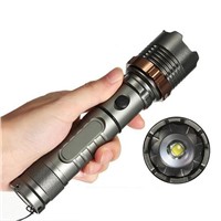 Outdoor Flashlight 1000 Lumens CREE T6 LED Torch Adjustable Zoom Focus Torch Lamp Penlight 5 Modes Zoomable linternas LED Torch