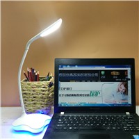 LED 3 Mode Dimming Touch Switch Reading Table Lamp Creative Clover Desk Lamp Foldable Light Night Light