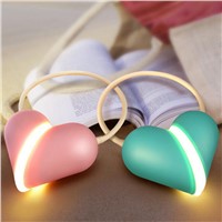 Eye Protection LED Desk Lamp Heart Shaped Table Lamp Flexible Bedside Reading Study Office Table Light