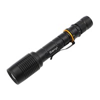 Newest x3 XML-T6 led flashlight 5 Modes Aluminum Hunting Flash Light Torch Lamp with Clip and tail rope for 2*18650 battery