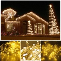 Warm White 50M 500 LED String Lighting Wedding Fairy Christmas Lights Outdoor Twinkle Christmas Decoration Outdoor EU Plug