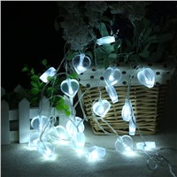 1.2M Multicolors LED String Strip Festival Holiday Curtain Wedding Lights Garlands 4m 10 LED Heart Love