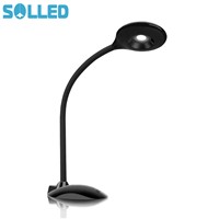 SOLLED 4W Desk Lamp 3- Level Dimmable LED Table Light with Touch Sensitive Control Panel and Eye Care Diffuser For Reading ZK30