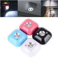 Mini LED Wireless Night Light Infrared Motion Activated Sensor night light Battery Powered Wall Emergency Wardrobe Cabinet Nig