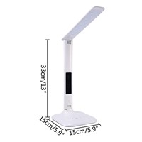 AKDSteel Creative Folding 4W 14 Led Desk Lamps USB Charging  Eye-caring Dimmable Touch on/off switch LCD Calendar Reading Table