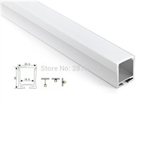 50 X 1M Sets/Lot factory wholesaler aluminium profile led strip and recessed u channel for ceiling or wall light