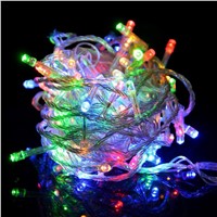 New 50M 400 LED String Fairy Light AC220V outdoor Colorful Led Xmas Christmas Light for Wedding Christmas Party Holiday EU Plug