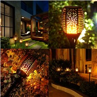 Solar Light Garden Lamp Path Tiki Torches Lights Dancing Flame Lighting 96 LED Flickering Tiki Torches Outdoor Waterproof Lamps