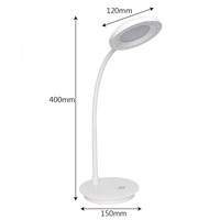 ITimo Dimmable Touch Light White USB Charging LED Desk Lamp Book Reading Light Flexible 3 Modes Table Lamp Adjustable