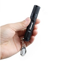 New New Portable Light Mini Penlight 300 LM Q5 LED Flashlight Torch 3 Modes Zoomable Adjustable Focus Lantern With Key Chain