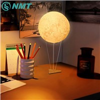 Creative RGB 3D Print LED Moon Night Light Touch Switch Bedroom Night Lamp Novelty Light for Home Decor Christmas Gift