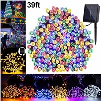 39ft Solar Light Strings Outdoor Waterproof Christmas Lamp For Home Lawn Garden Party Festival Decoration CLH@8