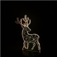 Box day Kid baby gift 3D Christmas Deer lava lampara Bedroom Office Home Desk Table Decor Lamp Night Light Holiday Party