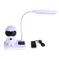 White Student Reading Desk Table Lamp Wireless Bluetooth Speaker Supports Children Eyes Protect Light Three Level Lighting