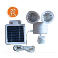 Newstyle 22leds Solar Light Twin Head PIR Motion Sensor Lighting Outdoor Solar lamp Waterproof Pathway Emergency lawn lamp