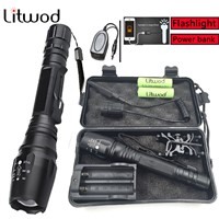 Litwod Z35V5 LED Flashlight Torch CREE XM-L2/T6 Zoom Aluminum tactical defense Charger Remote Control portable Hunting light