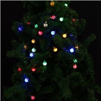 30/50pcs LED Bubble Shaped Solar String Lights for Xmas Garland Party Wedding Decoration Christmas Flasher Fairy Lights