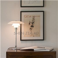 Led table reading glass lamp sitting room bedroom study desk lamp 28.5cm diameter glass reading lamp 110/220V