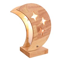 Solid wood Star Moon LED desk lamp modern brief table lamps Nordic living room study bedroom bedside desk light ZA927703