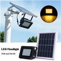 Sensor Waterproof IP65 54 LED Solar Light 3528 SMD Solar Panel LED Flood Light Floodlight Outdoor Garden Security Wall Lamp