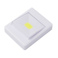 COB LED Magnetic Wall Night Lights Camping Lamp 4*AAA Battery Operated with Switch Magic Tape for Indoor Garage Closet
