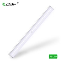 DBF USB Rechargeable 56 LED Closet Light, Stick-on Anywhere Night Light, 4 Mode Switch Li-Battery Operated Light, Security Light