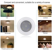 Jiaderui LED Puck Night Lights Kitchen Wireless Remote Control AA Battery Powerd Lamp for Cabinets Closets Children Nightlight