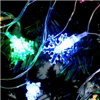 Snowflake lights 4.5M 28leds Fairy String Lights Lamps For Christmas Tree EU Plug