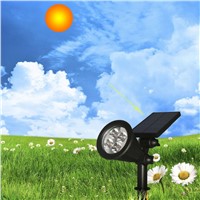 Solar Panel Lawn Lamps Bright Light 4 LED Waterproof Outdoor Energy Saving Light For Pathways Driveways Yard Garden Decoration